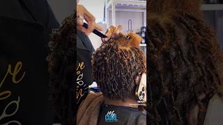 Coilcomb twist on natural hair [upl. by Albion]