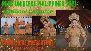 Steffi Rose Aberasturi  Cebu Province  National Costume  Miss Universe Philippines 2021 [upl. by Anitra859]