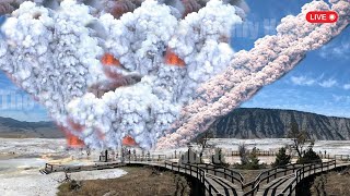 Horrible Today Strong Earthquake Causes Yellowstone Volcano Eruption Threatening Millions Worldwide [upl. by Darla843]