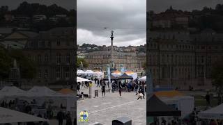 Schlossplatz in Stuttgart on October 2024 with events  stuttgart city germany place shorts [upl. by Kilah]