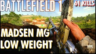 The Banana Clip For The Win Madsen MG Low Weight Gameplay  Battlefield 1 Conquest No Commentary [upl. by Goth]