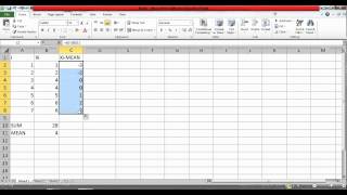 COMPUTING SAMPLE STANDARD DEVIATION USING EXCEL [upl. by Omiseno]