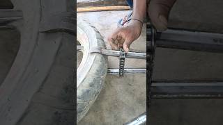 how to tyre bead breaker down shortsvideo youtubeshorts [upl. by Nylac]