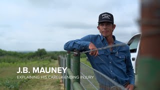 JB Mauney explains bull ride that broke his neck causing careerending injury [upl. by Sirkin878]