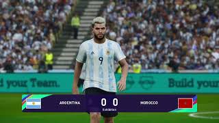 PES 2021 Gameplay  Argentina vs Morocco  2024 [upl. by Carlye733]