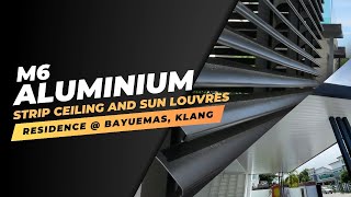 RESIDENCE  BAYUEMAS KLANG Aluminium Strip Ceiling amp Sun Louvres [upl. by Eenel152]