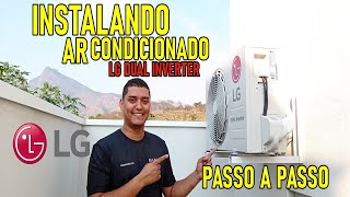 Vídeo Aula  Como Instalar Ar Condicionado Split LG Dual Inverter Corretamente  Passo a Passo [upl. by Nosila388]