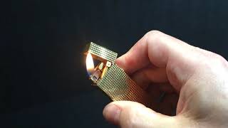 Dunhill Rollagas Lighter Test 6232021 [upl. by Ayahc407]