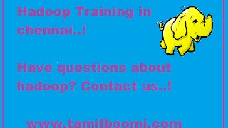 Hadoop training in chennai  Meetup  Tamilboomi [upl. by Flaherty901]