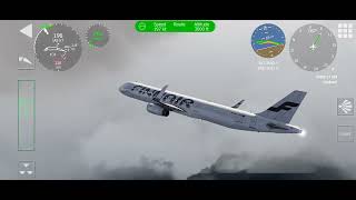 Hammerfest to SvalbardFinnair A321low visibility [upl. by Kermit]