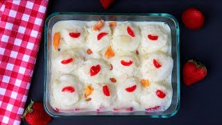 স্নোবল কাস্টার্ড  Snowball Fruit Custard Bangla  How To Make Snowball Custard  Custard [upl. by Nadnal]