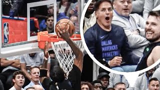 Luka Doncic Alley Oop to Kyrie Irving  Kyrie Irving Dunk Mark Cuban Reaction  Luka to Kyrie Lob [upl. by Hermann324]