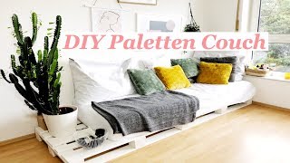 Paletten Couch selber bauen  Anleitung [upl. by Nalor]