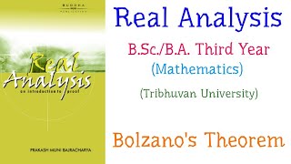 Bolzanos Theorem  Real Analysis  BScBA Mathematics Third Year TU [upl. by Ogren]