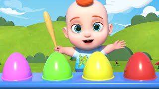 Surprise Eggs Kids Song  Baby Leo Nursery Rhymes amp Kids Songs [upl. by Oyam]