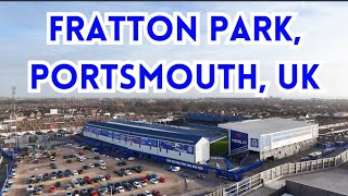 Fratton Park Portsmouth FC England UK Drone footage 4K 2 [upl. by Estevan964]