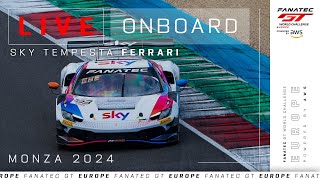 LIVE  PreQualifying  Onboard Car 93  Monza  Sky Tempesta Racing  Fanatec GT Europe 2024 [upl. by Pedroza]