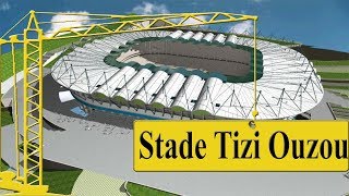 ملعب تيزي وزو العالميالبدء في التسقيفstade de Tizi Ouzoupose coverture de la toiture [upl. by Ayahsey]