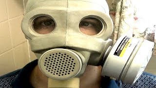 Soviet PMG Gas Mask Test [upl. by Heman15]