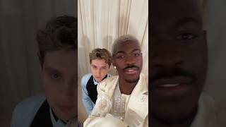 Troye Sivan with Lil Nas X at Met Gala 2024 [upl. by Anirehtac483]