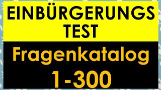 Einbürgerungstest  Test Leben in Deutschland  Fragen 1300  mit Lösung  with subtitles مترجم [upl. by Kynthia]