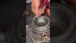 hydraulic jack repair in shorts automobile truck engine mechanic mechanistry short trending [upl. by Salvucci]