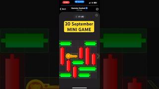 Hamster Kombat Mini game Today  Mini game Hamster Kombat 20 September  How To Solve Mini game [upl. by Ycat394]