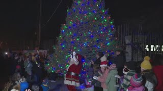 Parkside Avenue businesses hold tree lighting event in North Buffalo [upl. by Perloff497]