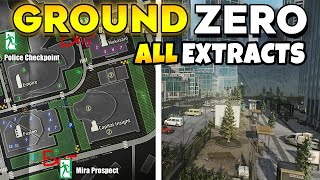 Ground Zero All Extract Locations with Map in Escape From Tarkov [upl. by Zapot]