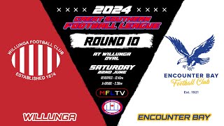 GSFL  Round 10  AGrade  Willunga Vs Encounter Bay At Willunga Oval [upl. by Ecirtnas]