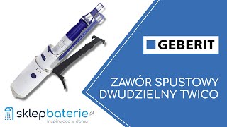 Zawór spustowy dwudzielny TWICO GEBERIT 240501001  SklepBateriepl [upl. by Swaine]