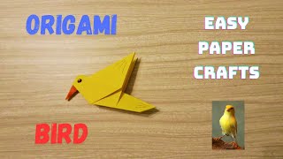 🐤ORIGAMI BIRD TUTORIAL STEP BY STEP  PAPER CRAFTS  DIY ORIGAMI  HOW TO MAKE ORIGAMI  PAPER ART [upl. by Oilime]