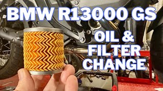 BMW R1300GS  Oil Change [upl. by Fergus]