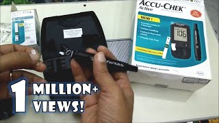 How to use Accu Chek Active Blood Glucose Monitoring system  Accu Chek Demonstration [upl. by Varden]