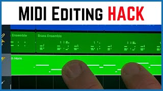 SHORTCUT for editing MIDI in GarageBand iOS iPadiPhone [upl. by Madella]