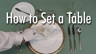 Learn How to Set a Formal Dinner Table [upl. by Nyladnohr]