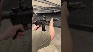 Suppressed 115” SBR AR15 full auto post sample MG [upl. by Wyne]