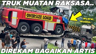 LUAR BIASA  Sitinjau Lauik Kedatangan Truk Muatan Raksasa Harga Milyaran Jalan Sampai Dikosongkan [upl. by Yentruocal]