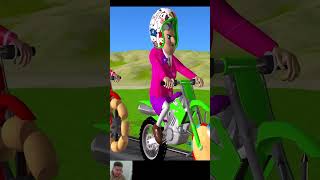 Funny Short  Wheel Wood Saw Squid Game Motorbike Hard or Easy Challenge Nick loser shorts [upl. by Vaasta]