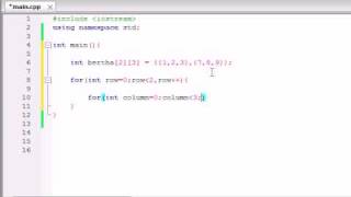 Buckys C Programming Tutorials  37  How to Print Out Multidimensional Arrays [upl. by Malca]