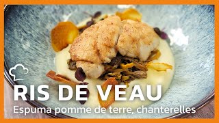 Ris de veau espuma de pomme de terre [upl. by Eseila]