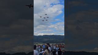 Patrouille Suisse in Action 30 🇨🇭🤯💥 shorts patrouillesuisse airpower airshow epic stunts [upl. by Welch]