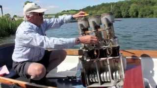 Andrew Halls Stirling Engine Boat [upl. by Yttik]