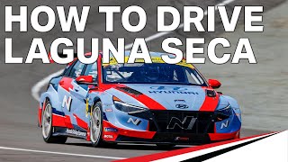 WeatherTech Raceway Laguna Seca TCR Hot Lap  Hyundai Elantra N TCR  Explained by Robert Wickens [upl. by Niwrud990]