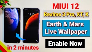 Enable Miui 12 Super live wallpaper for Realme devices  Best electric wallpaper for Realme devices [upl. by Sikras]