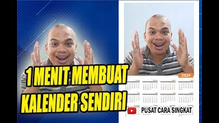 TUTORIAL MEMBUAT KALENDER SENDIRI DENGAN CEPAT [upl. by Yadsnil486]