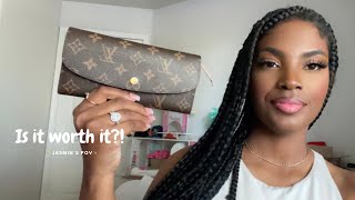 2024 Louis Vuitton Emilie Wallet Review Is it worth it whatsinmybag whatsinmybag2024 [upl. by Laden]