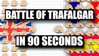 Battle of Trafalgar in 90 Seconds [upl. by Esta]