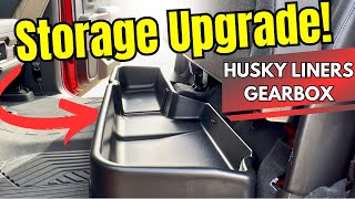 Husky Liners GearBox Storage Box  Huge Difference [upl. by Ahsrop]