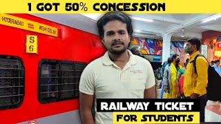 Railway Concession For Students  Satya Kumar Vlogs [upl. by Kipp]